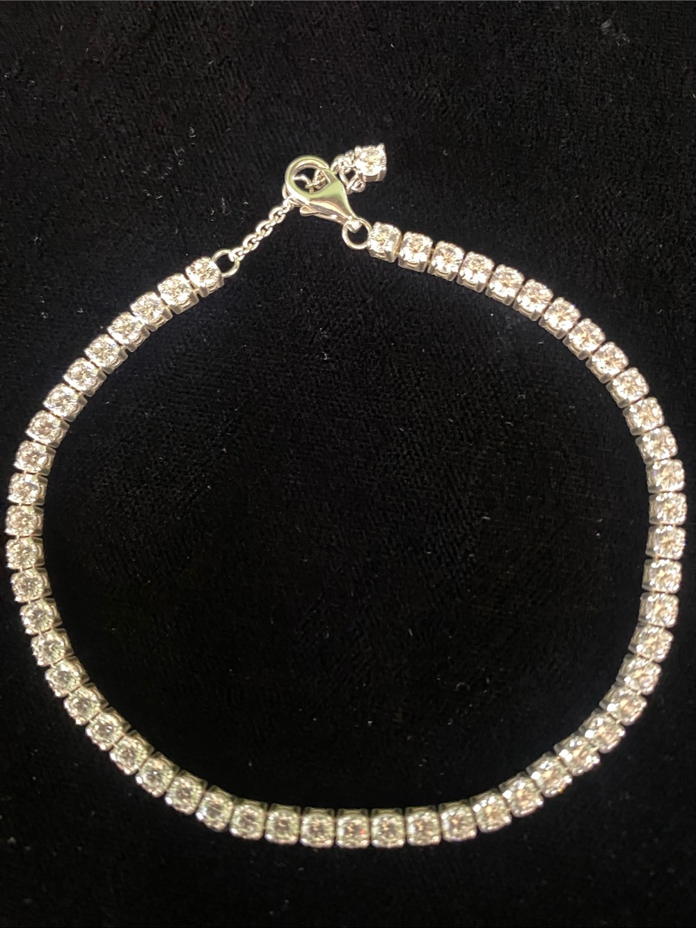 Classic Silver and CZ -Tennis Bracelet with Clear Stones - Women Jewelry